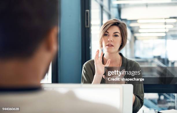 she knows exactly how to execute their plans - execute strategy stock pictures, royalty-free photos & images
