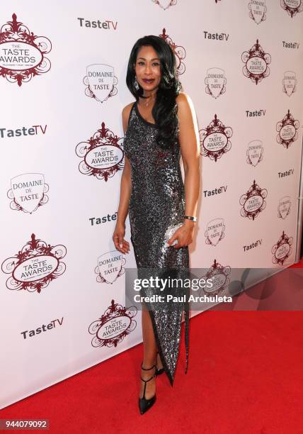 Personality Leah Abuja attends the 9th annual Taste Awards Dinner at Viale Dei Romani on April 9, 2018 in West Hollywood, California.