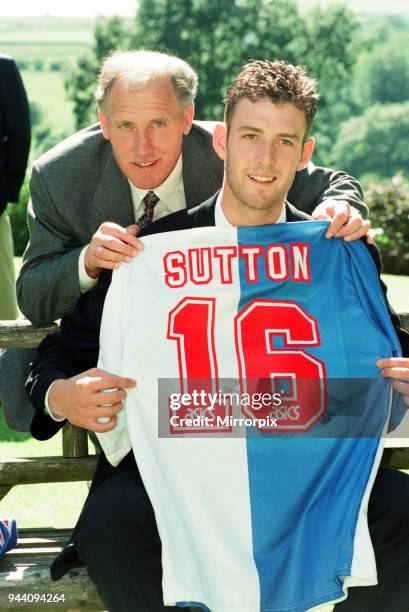 Chris Sutton signs for Blackburn Rovers, the deal worth £5 million breaks the British transfer record, Friday 15th July 1994, The 21 year old England...