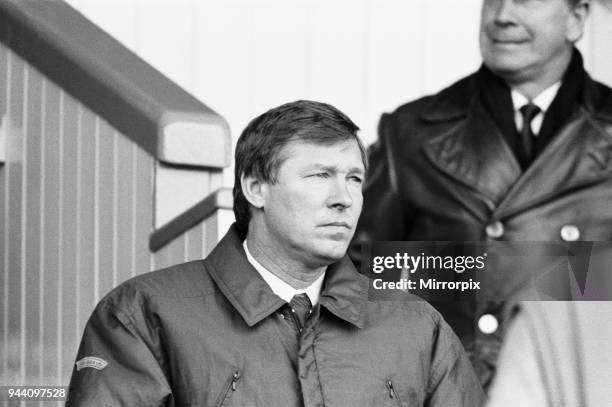 Manchester United manager Alex Ferguson pictured during his side's 1-0 defeat to Sheffield Wednesday in the League Division One match at...