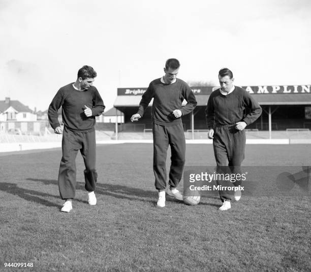 Middlesbrough Football Players, in team training session, 28th October 1959.