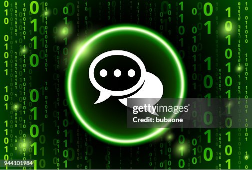 Chatbubbles Binary Code Vector Pattern Background Chatbubbles Binary Code Vector Pattern Background