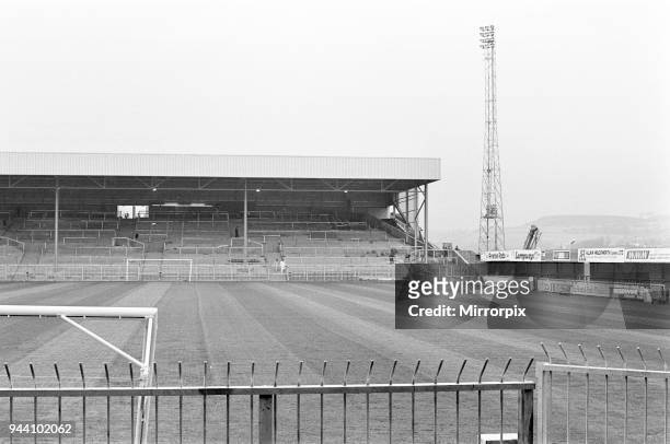 New West Stand at Valley Parade, home of Bradford City FC, 8th December 1986.