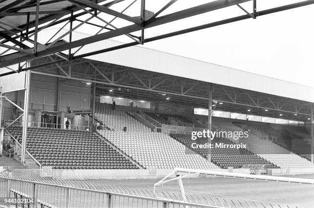 New West Stand at Valley Parade, home of Bradford City FC, 8th December 1986.