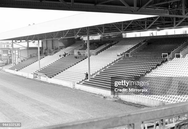 New West Stand at Valley Parade, home of Bradford City FC, 8th December 1986.