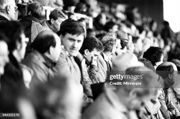 New Stand at Valley Parade, home of Bradford City FC is reopened with an exhibition match against an England international XI, 14th December 1986.