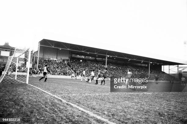 New Stand at Valley Parade, home of Bradford City FC is reopened with an exhibition match against an England international XI, 14th December 1986.