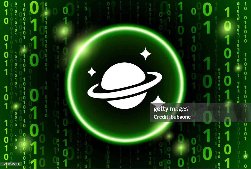Space Planet Binary Code Vector Pattern Background High-Res Vector ...