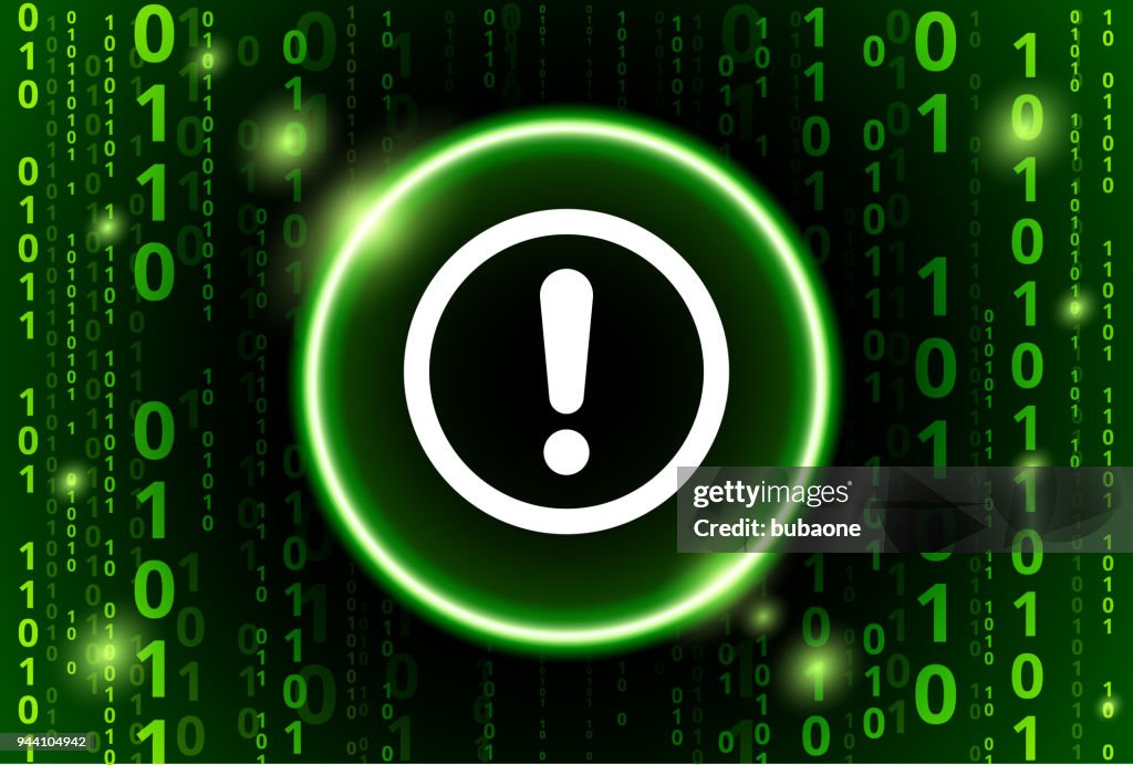 Exclamation Sign Binary Code Vector Pattern Background High-Res Vector ...