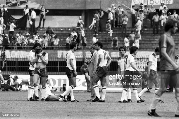 Belgium v England, European Championship Match, Group Stage, Group 2, Delle Alpi, Turin, Italy, 12th June 1980. Match suspended due to Crowd Trouble....