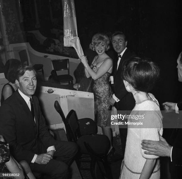 Daily Mirror Golden Ball. Sandie Shaw, Kathy Kirby and Des O'Connor pictured here on 19th February 1965.