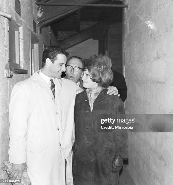 Delia Zussman, daughter of Harry Zussman, Chairman Leyton Orient Football Club, pictured at Brisbane Road, Saturday 14th April 1962.