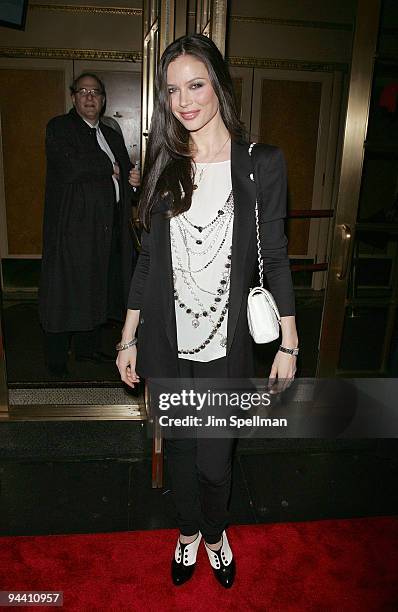 Georgina Chapman attends the "A Little Night Music" Broadway opening night at the Walter Kerr Theatre on December 13, 2009 in New York City.