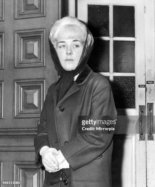 Ann West, mother of Lesley Ann Downey, murder victim, killed by Myra Hindley and Ian Brady, pictured 14th December 1965. Lesley Ann Downey was 10...