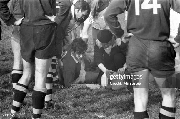 London Wasps v Llanelli, Rugby Union Match, March 1966.