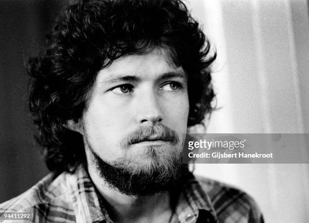 Don Henley of The Eagles being interviewed in London in 1973.
