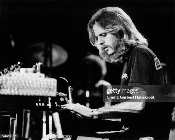 Don Felder of The Eagles performs on stage c 1974 in United States.