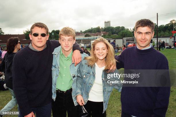 In the Park Music Festival, Strathclyde Park, Lanarkshire, Scotland, 13th July 1996. Eastenders Actress Nicola Stapleton, aka Mandy Salter.