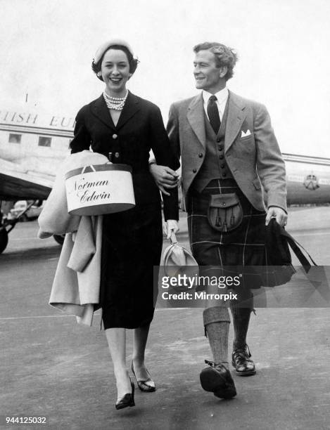Scottish actor James Copeland and June Wheeler, 30th August 1954.