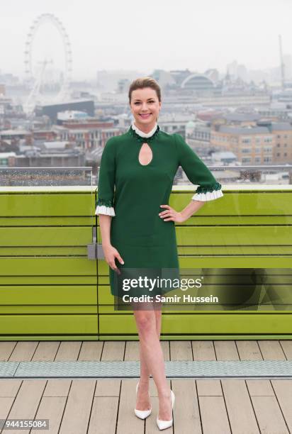 Emily VanCamp during 'The Resident' photocall at NBC Universal on April 10, 2018 in London, England.