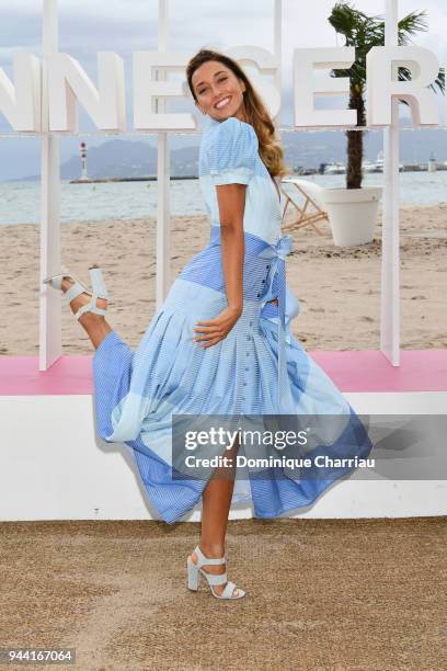 Sofia Sisniega attends 'Aqui En La Tierra' Photocall during the 1st Cannes International Series Festival on April 10, 2018 in Cannes, France.