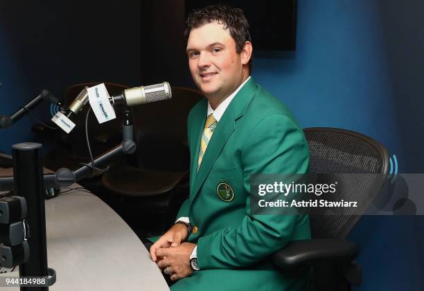 Professional golfer and winner of the 2018 Masters tournament, Patrick Reed visits the SiriusXM Studios on April 10, 2018 in New York City.