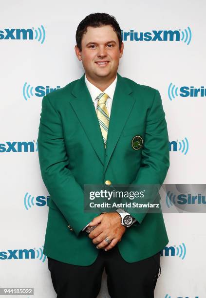 Professional golfer and winner of the 2018 Masters tournament, Patrick Reed visits the SiriusXM Studios on April 10, 2018 in New York City.