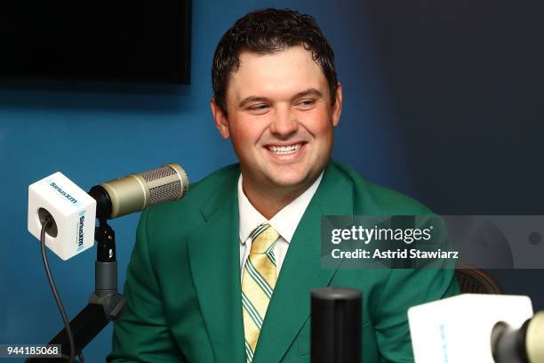 Professional golfer and winner of the 2018 Masters tournament, Patrick Reed visits the SiriusXM Studios on April 10, 2018 in New York City.