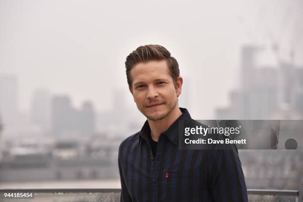 Matt Czuchry poses in London to promote their new medical TV drama 'The Resident' on April 10, 2018 in London, England.