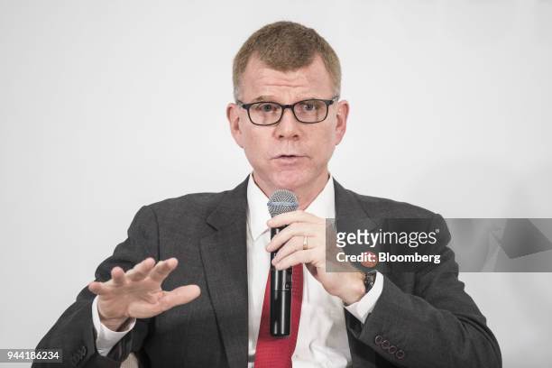 Stephen Groff, vice president at the Asian Development Bank, speaks during a session at the Boao Forum for Asia Annual Conference in Boao, China, on...