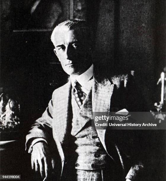 Photographic portrait of Maurice Ravel a French composer, pianist and conductor. Dated 20th century.