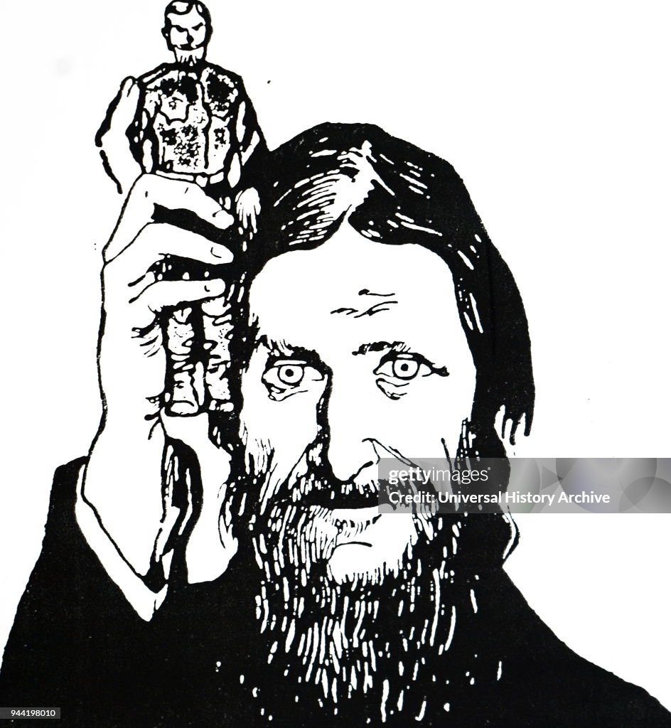 About Rasputin Caricature of Grigori Rasputin clutching Nicholas II. The cartoon is ...