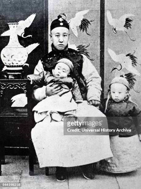 Photograph of Puyi the last Emperor of China and the twelfth and final ruler of the Qing dynasty. Dated 20th century.
