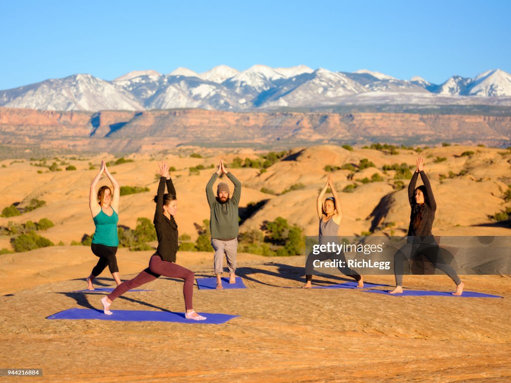 Sunset Yoga in Moab Utah