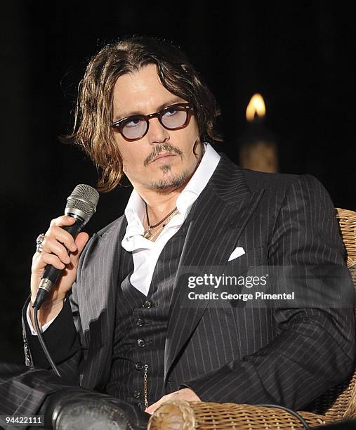 Johnny Depp during the tribute and presentation of the prestigious Career Achievement Award at the 6th Annual Bahamas Film Festival at the Balmoral...