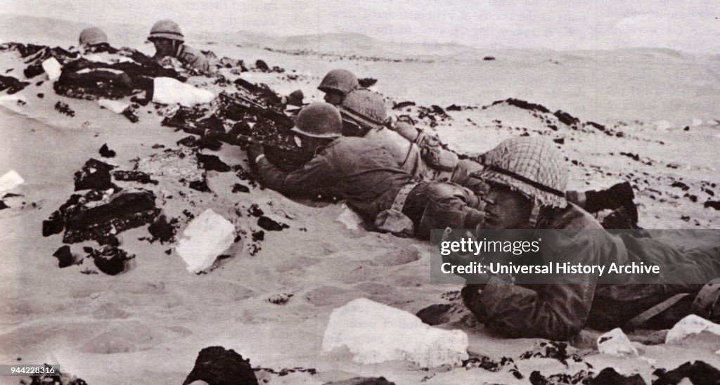 Israeli army in action in the Sinai Peninsula during the Six Day War 1967.