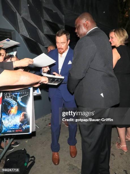 Toby Stephens is seen on April 09, 2018 in Los Angeles, California.