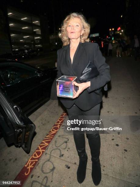 Marta Kristen is seen on April 09, 2018 in Los Angeles, California.