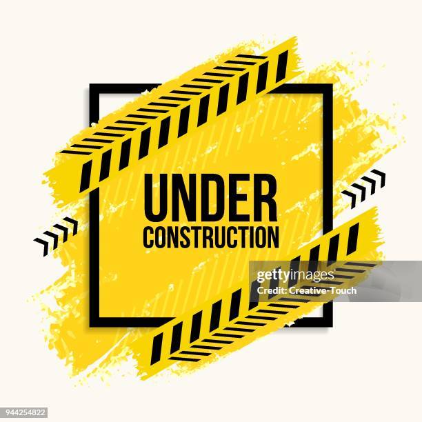 banner-43 - construction logo stock illustrations