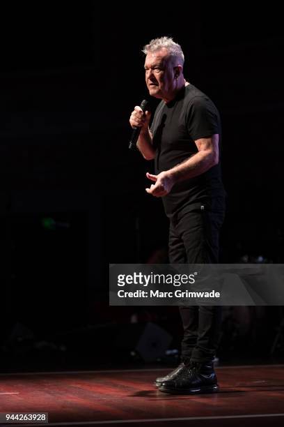 Jimmy Barnes performs at Brisbane City Hall on April 10, 2018 in Brisbane, Australia.