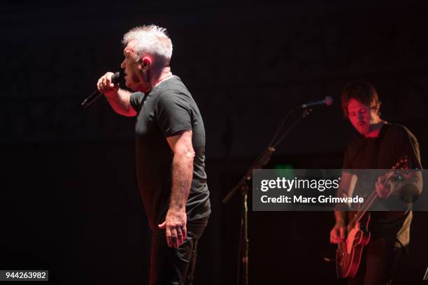 Jimmy Barnes performs at Brisbane City Hall on April 10, 2018 in Brisbane, Australia.