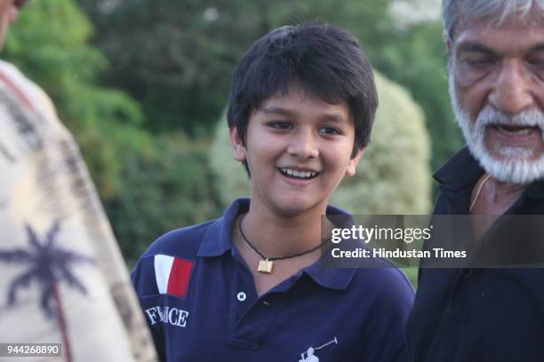 Mahanaryaman, son of Congress leader Jyotiraditya Scindia during the Madhavrao Scindia Gold Tournament 2008 at DLF Golf Course in Gurgaon.