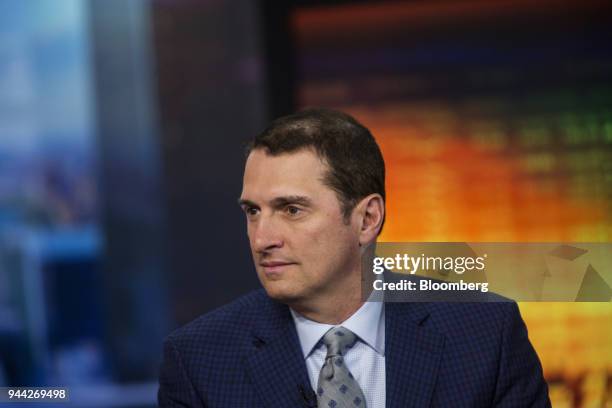 Jim Bianco, president of Bianco Research LLC, listens during a Bloomberg Television interview in New York, U.S., on Tuesday, April 10, 2018. Bianco...