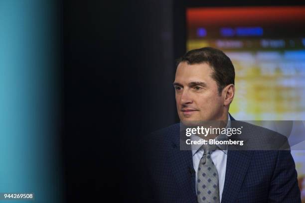 Jim Bianco, president of Bianco Research LLC, listens during a Bloomberg Television interview in New York, U.S., on Tuesday, April 10, 2018. Bianco...