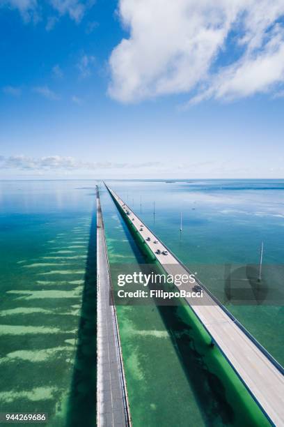 seven mile bridge in florida keys - florida keys stock pictures, royalty-free photos & images