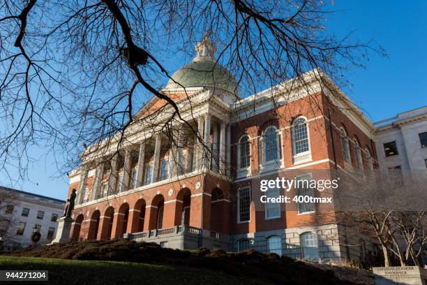 massachusetts state house - rsm stock-fotos und bilder