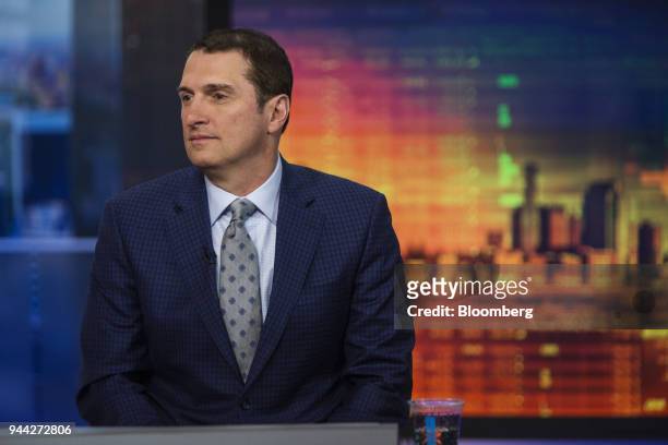 Jim Bianco, president of Bianco Research LLC, listens during a Bloomberg Television interview in New York, U.S., on Tuesday, April 10, 2018. Bianco...