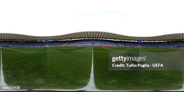 General of Stadio Olimpico view before the UEFA Champions League Quarter Final Leg Two match between AS Roma and FC Barcelona at Stadio Olimpico on...