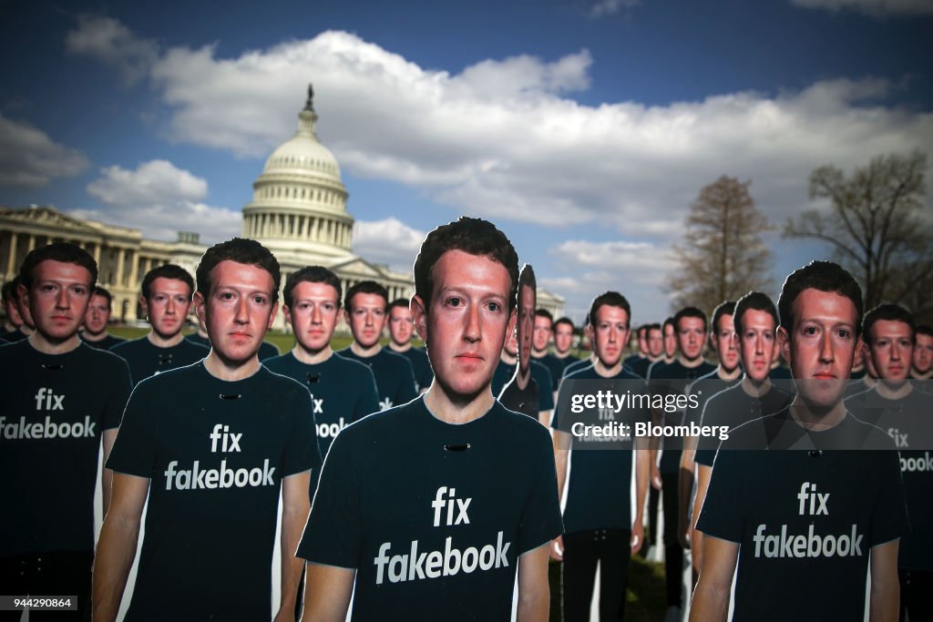 Facebook CEO Mark Zuckerberg Testifies Before The Senate Judiciary And Commerce Committees