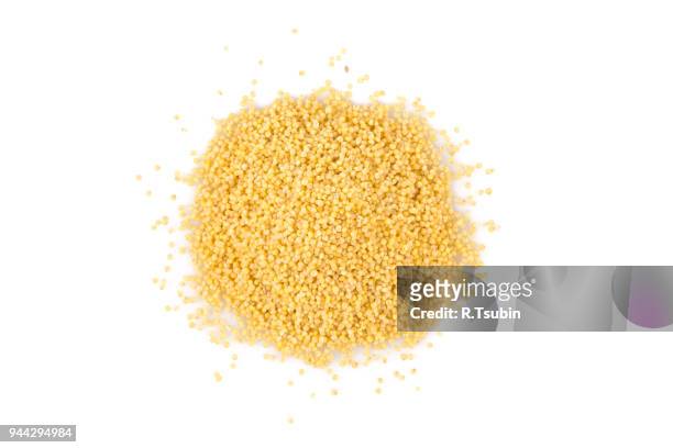 dry millet seeds - sorgo stockfoto's en -beelden
